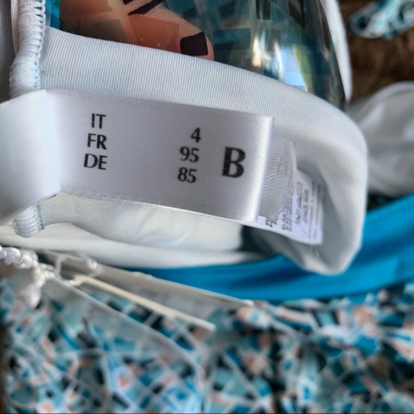 NWT - La Perla Bomap Underwire One Piece Swimsuit Map Print - Picture 10 of 13